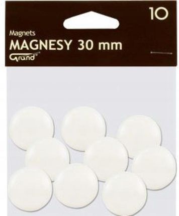 Grand Białe Magnesy Do Tablic Magnetycznych 30Mm
