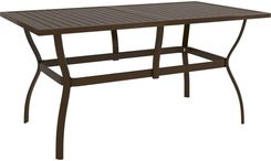Zdjęcie Stół ogrodowy VidaXL Brązowy 140X80X72cm Stal Brąz - Lębork