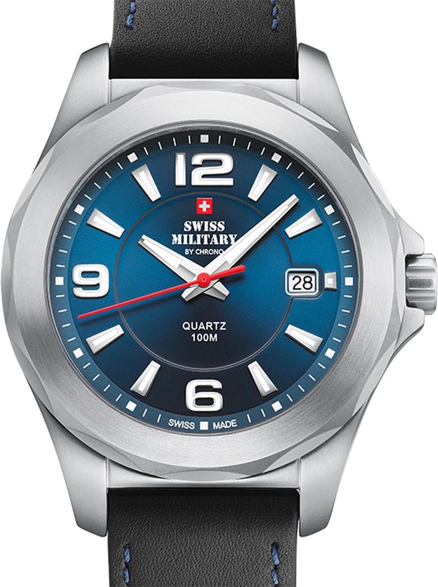 Swiss Military Chrono Orologio Uomo Acciaio SM34065.01: Movimento Svizzero Al Quarzo