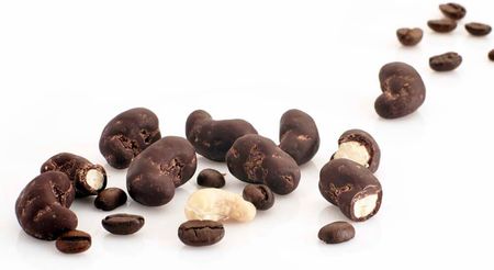 Orzechy nerkowca w ciemnej czekoladzie z kawą - 500g