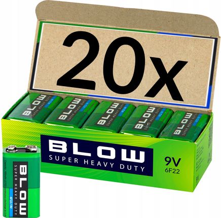 Blow 20x Najmocniejsza Bateria 6LR61 6F22 Zabawki