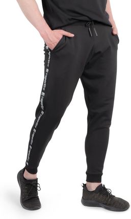 Męskie dresowe spodnie sportowe inSPORTline Comfyday Man, standardowa, Czarny, S