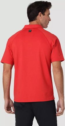 WRANGLER SS PERFORMANCE POLO AURA ORANGE WA7HET17F - zdjęcie 2