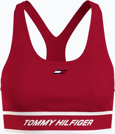 Tommy Hilfiger Biustonosz Mid Int Tape Racer Back Red