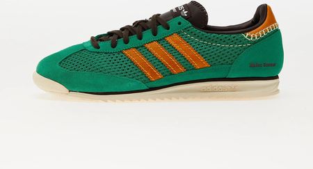 adidas gazelle silver green womens Wales Bonner // X Adidas Brown & Orange Knit SL72 Sneaker  VSP Consignment