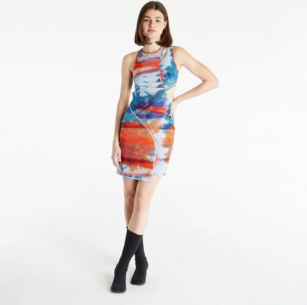 Calvin Klein Jeans Wrapping Cut Out Dress Multicolour
