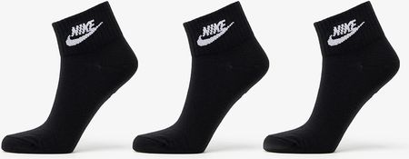 Nike Sportwear Everyday Essential Ankle Socks 3-Pack Black/ White