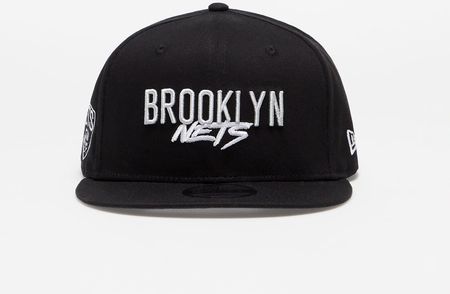 New Era Brooklyn Nets Script Logo 9Fifty Snapback Cap Black
