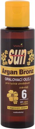 Vivaco Argan Bronz Suntan Oil Sun Spf6 100ml