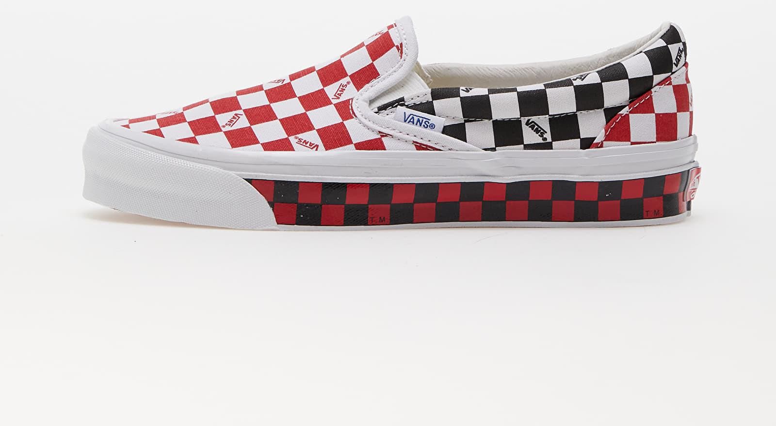 Vans Vault Og Classic Slip-On Lx Vault Checkerboard Red/ Black
