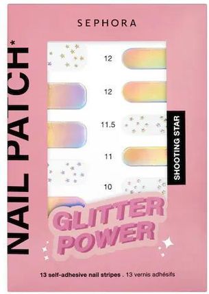 SEPHORA COLLECTION - Nail Patchs - Samoprzylepne lakiery do paznokci - Glitter power - shooting star (13 szt.)