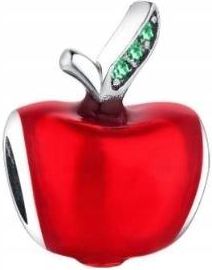 Charms czerwone jabłuszko jabłko srebro S925