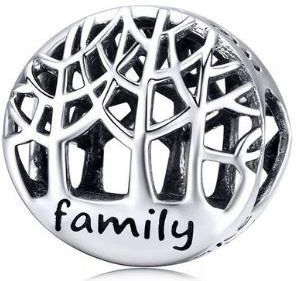 Charms family rodzina drzewko srebro 925