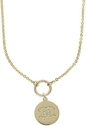 Diament Naszyjnik złoty 585 Modny wzór Chanelki DIA-NSZ-9704-585