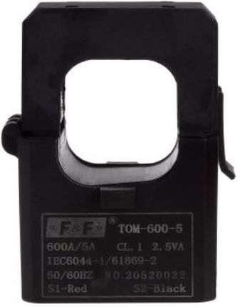 F&F Miniaturowy Przekładnik Prądowy Z Odpinanym Rdzeniem 6005A 2,5Va Tom-600-5 (TOM6005)