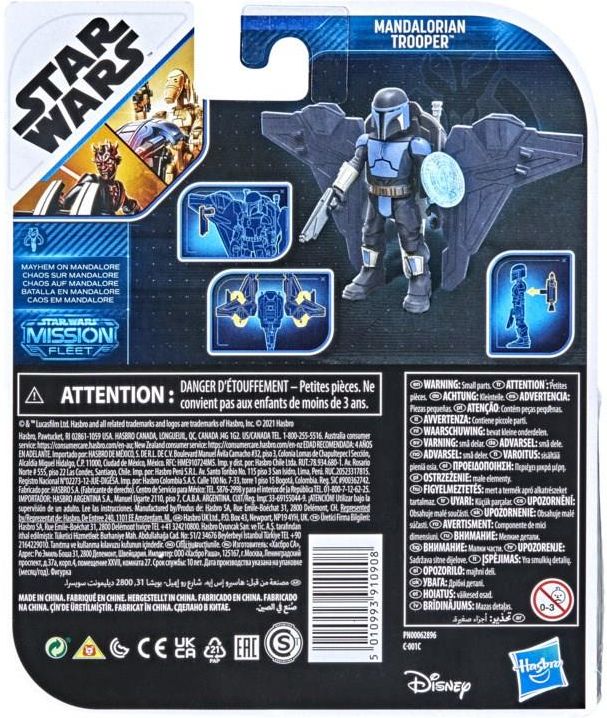 Star Wars Mission Fleet F1563 – Mandalorian Trooper Con Statuetta Articolata 6 Cm E Veicolo – Giocattolo Per Bambini Dai 4 Anni - 2