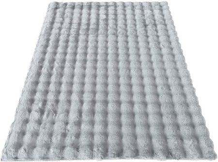 Pluszowy dywan Marley soft 3D grey szary 080x150