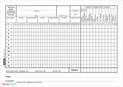 Zdjęcie Roczna karta ewidencji obecności A5 karton OS- 227 - Łęczyca