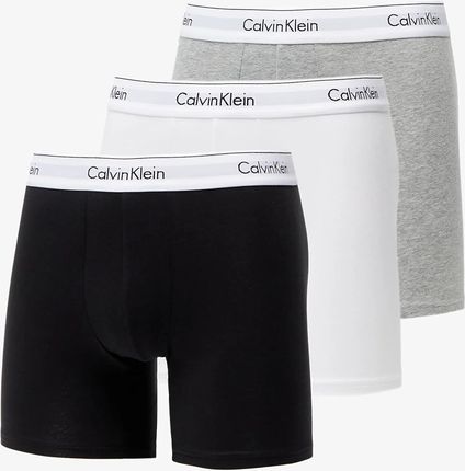 Calvin Klein Modern Cotton Stretch Boxer Brief 3-Pack Black/ White/ Grey Heather