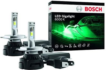 Bosch Automotive Mm H4 Led Gigalight Lampa Samochodowa 12 V 30W Zimna Biel 6000K Zestaw 2 Lamp