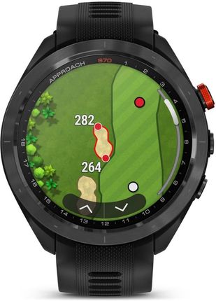Garmin Approach S70 47mm Czarna Ceramiczna Koperta Z Czarnym