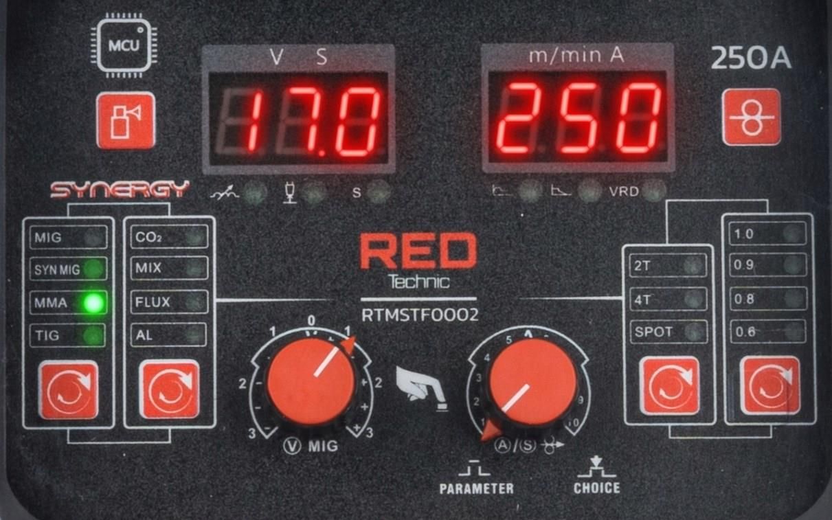 Spawarka Red Technic Migomat MIG/MAG Tig Lift 250A Synergy RTMSTF0002 ...