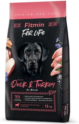 Fitmin Dog For Life Duck & Turkey 12Kg