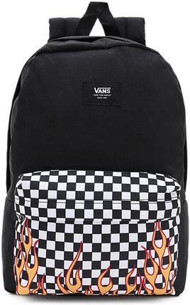 Plecak szkolny dla dzieci Vans New Skool Black/Red 20 L - VN0002TL4581