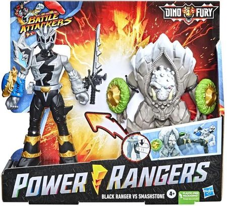 Hasbro Power Rangers figurki Black Ranger vs Smashstone F3065