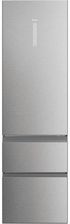 Lodówka Haier HTW5620DNMG z zamrażalnikiem dolnym 205 cm Srebrna