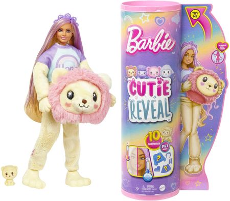 Barbie Cutie Reveal Lew Seria Słodkie stylizacje HKR02 HKR06