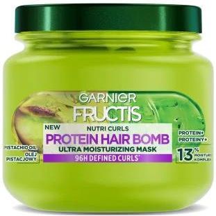 Garnier Fructis Nutri Curls Protein Hair Bomb Nawilżająca Maska Do Włosów Kręconych 320Ml