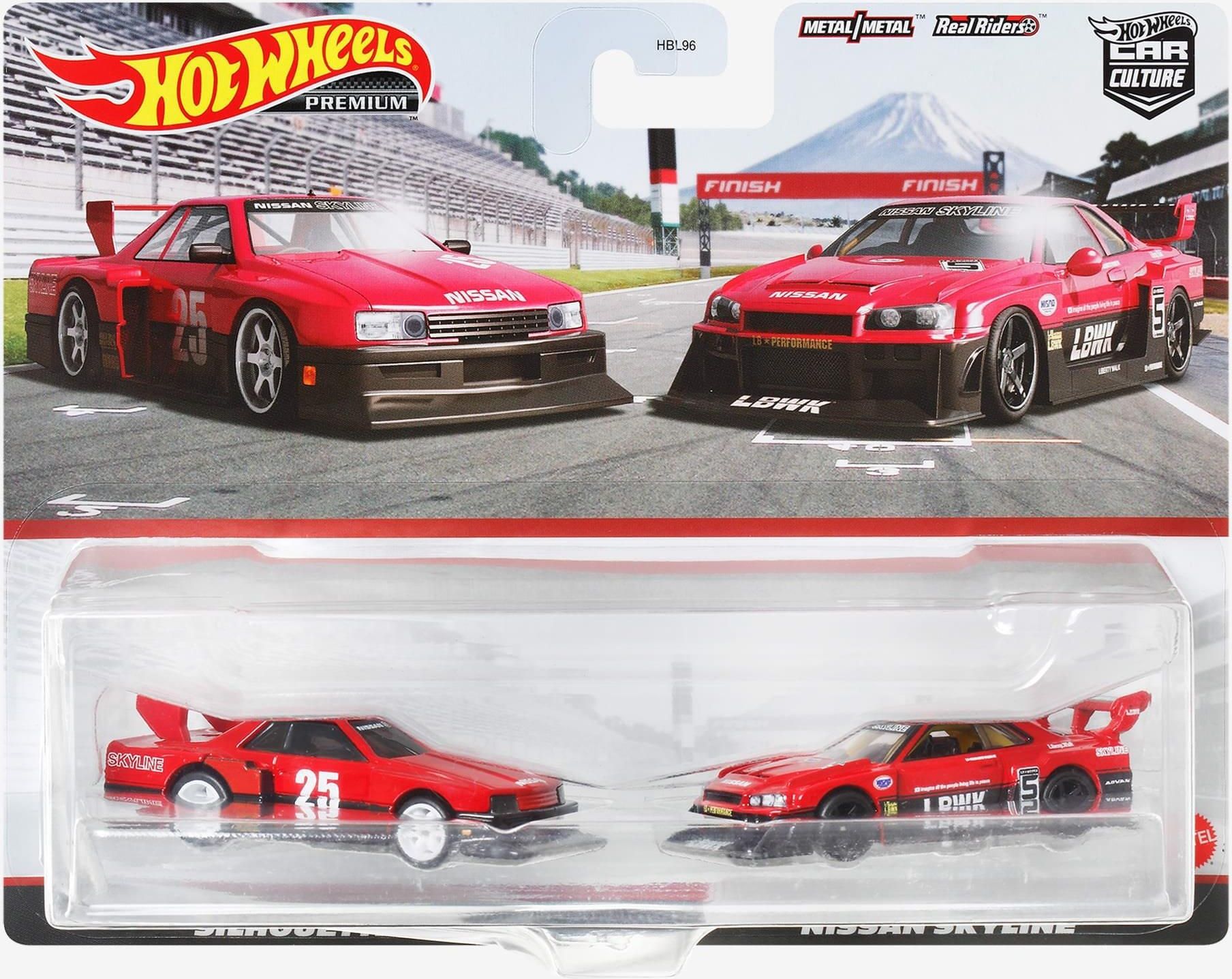 Hot Wheels Premium 2 Pack Skyline/LB-ER34 HKF49 - Ceny i