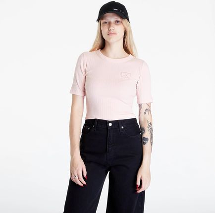 Calvin Klein Jeans Badge Slim Rib Short Pink