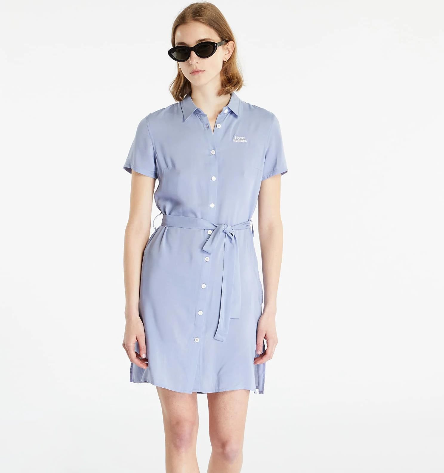 Dara Shirt Dress - Blue