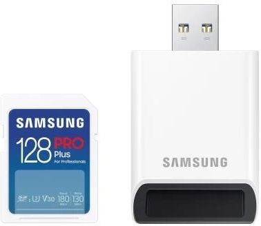 Samsung PRO Plus 2023 128GB SDXC z czytnikiem (MB-SD128SB/WW)