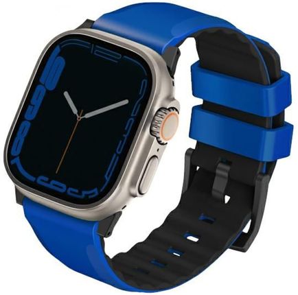 Uniq Pasek Linus Apple Watch Series 1/2/3/4/5/6/7/8/Se/Se2/Ultra 42/44/45/49Mm Airosoft Silicone Niebieski/Racing Blue