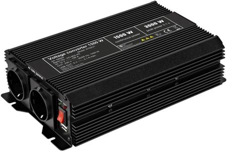 Pro Voltage Converter 1 500 160 W Black Converts 12 160 V D