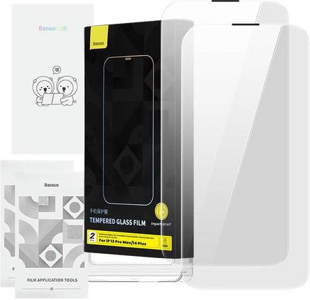 Baseus Szkło Hartowane Corning Do Iphone 13 Pro Max/14 Plus Z Filtrem Przeciwpyłowym