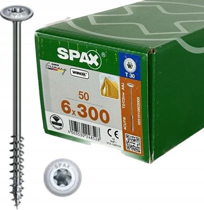 Spax Wkręt 6X30 Do Konstrukcji Drewnianych (251010603005)