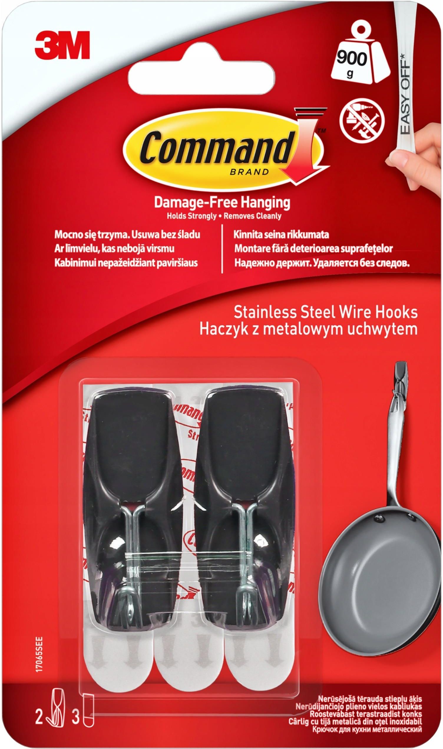 3M Haczyki Command Z Uchwytem Metalowym Black (17065) - Opinie i ceny ...