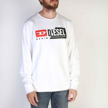 Bluzy marki Diesel model S-GIRK-CUTY kolor Biały. Odzież Męskie. Sezon: Wiosna/Lato