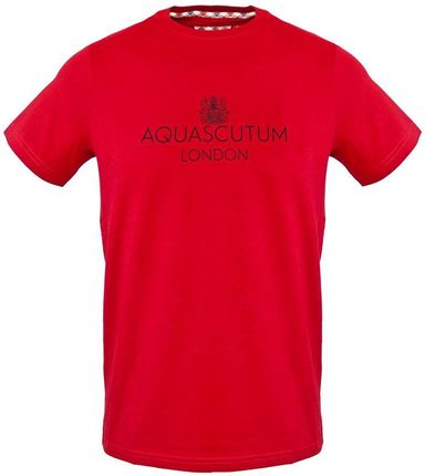 T-shirty marki Aquascutum model TSIA126 kolor Czerwony. Odzież Męskie. Sezon: Wiosna/Lato