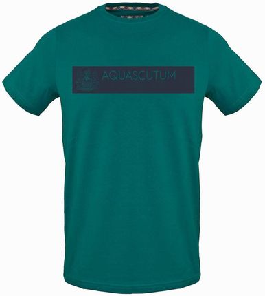 T-shirty marki Aquascutum model TSIA117 kolor Zielony. Odzież Męskie. Sezon: Wiosna/Lato