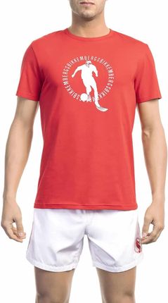 T-shirty marki Bikkembergs Beachwear model BKK1MTS02 kolor Czerwony. Odzież Męskie. Sezon: