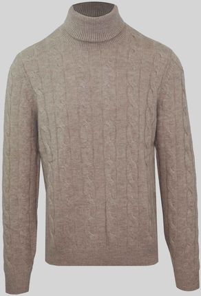 Swetry marki Malo model IUM024FCB22 kolor Brązowy. Odzież Męskie. Sezon: Cały rok