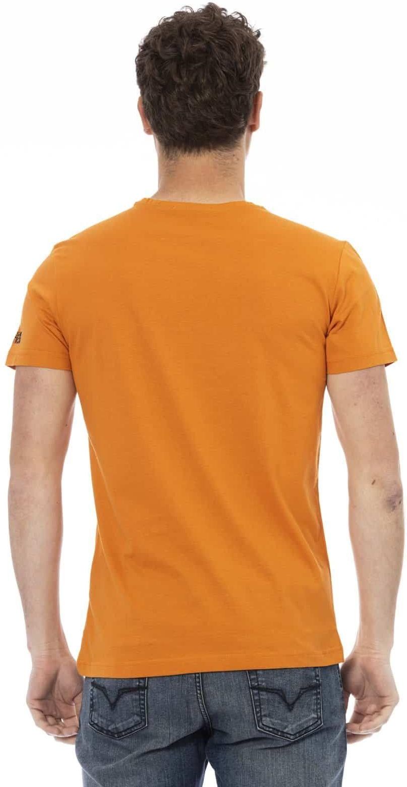 Trussardi Action Orange Cotton Men T-Shirt