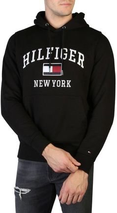 Bluzy marki Tommy Hilfiger model MW0MW28173 kolor Czarny. Odzież Męskie. Sezon: Jesień/Zima