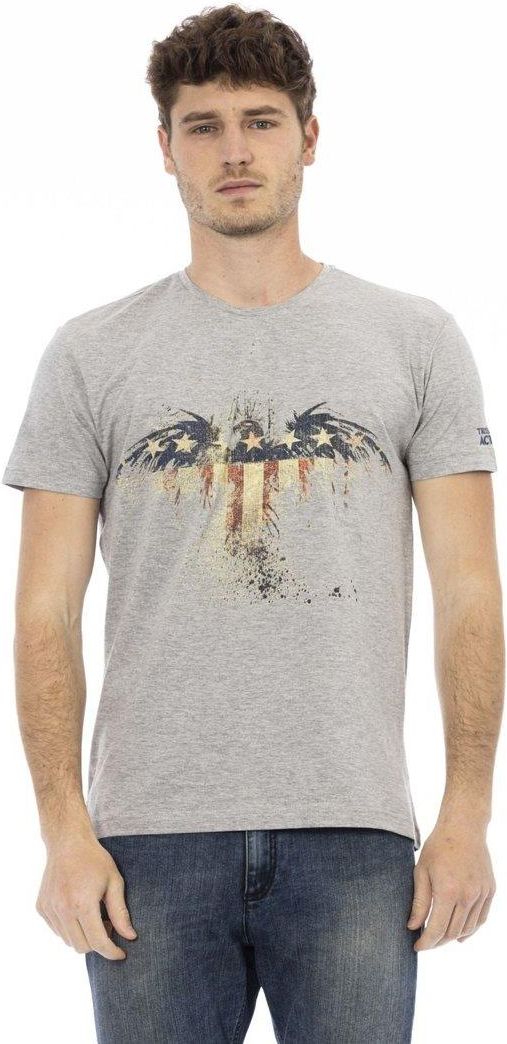 Trussardi Action Gray Cotton Men T-Shirt main image 0