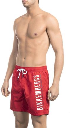 Stroje kąpielowe marki Bikkembergs Beachwear model BKK1MBM03 kolor Czerwony. Odzież Męskie. Sezon: